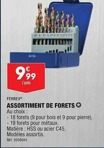 ALDI Assortiment de forets ferrex offre