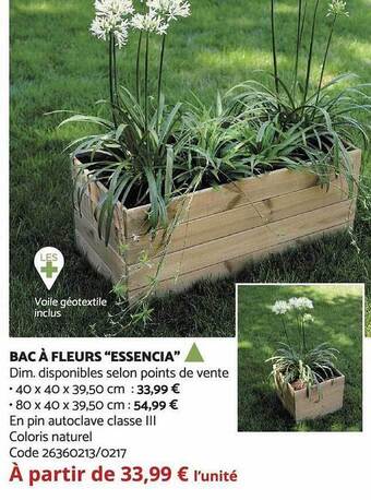 Bricomarché Bac à fleurs offre