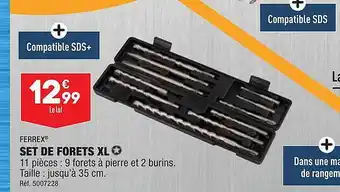 ALDI Set de forets xl ferrex offre