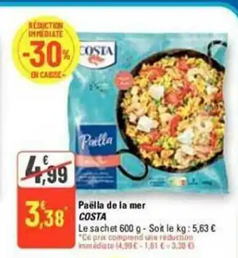 G20 Paëlla de la mer costa offre