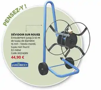 Bricomarché Dévidoir sur roues jardibest offre