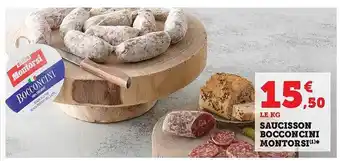 Hyper U Saucisson bocconcini montorsi offre