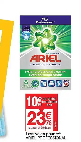 Lessive en poudre ariel professional