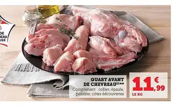 Hyper U Quart avant de chèvreau offre