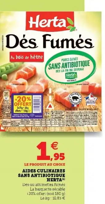 Super U Aides Culinaires Sans Antibiotique Herta offre