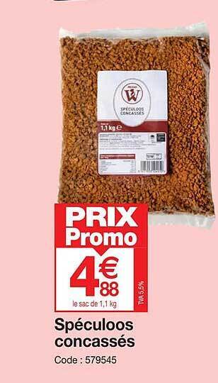 Promocash Spéculoos concassés offre