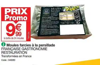 Promocash Moules farcies à la persillade française gastronomie restauration offre