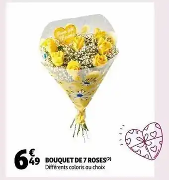 Auchan Bouquet de 7 roses offre