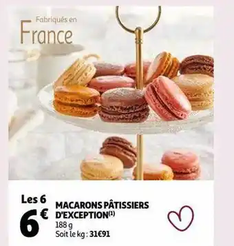 Auchan Macarons pâtissiers d'exception offre