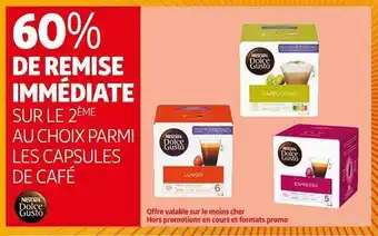 Auchan Capsules de café nescafé dolce gusto offre
