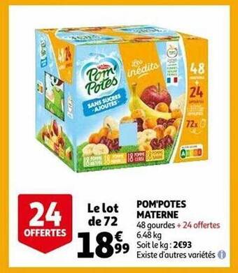 Auchan Pom'potes materne offre