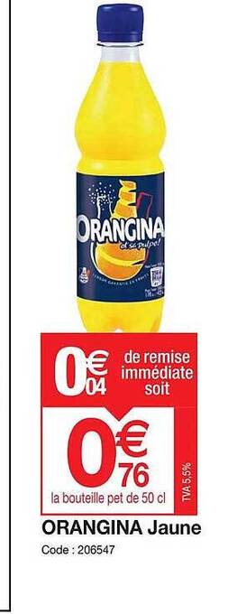 Promocash Orangina jaune offre