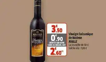 Coccinelle Supermarché Vinaigre balsamique de modene maille offre