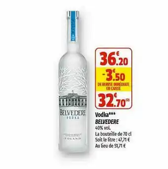 Coccinelle Express Vodka belvedere offre