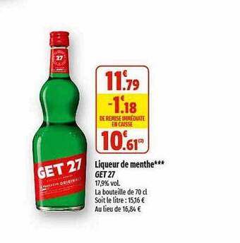 Liqueur de menthe get 27