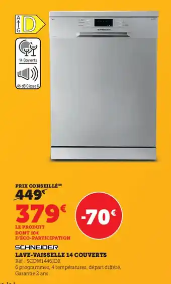 Hyper U Lave-Vaisselle 14 Couverts offre