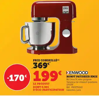Hyper U Robot Patissier Kmix offre
