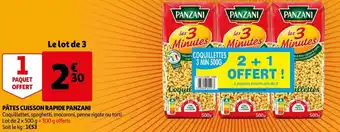 Auchan Pâtes Cuisson Rapide Panzani offre
