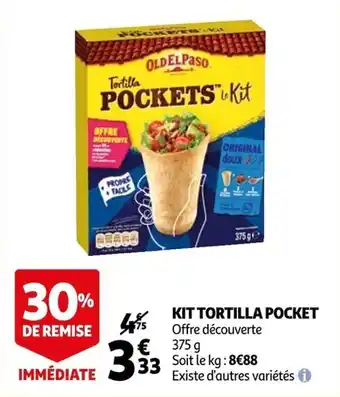 Auchan Kit Tortilla Pocket offre