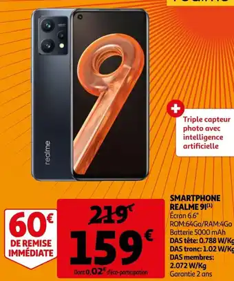 Auchan Smartphone Realme 9I offre