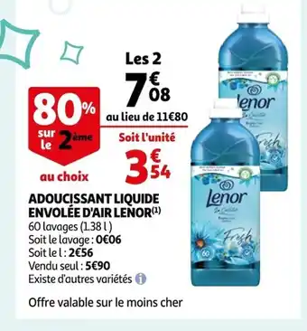 Adoucissant Liquide Envolée D'Air Lenor