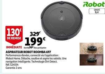 Auchan Aspirateur Robot Roomba 697 offre