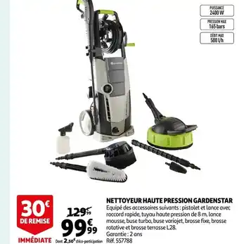Auchan Nettoyeur Haute Pression Gardenstar offre