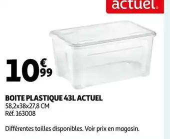 Auchan Boite Plastique 43L Actuel offre