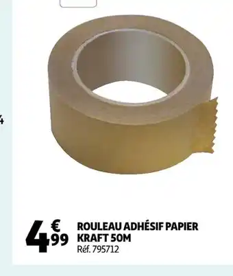 Rouleau Adhésif Papier Kraft 50M