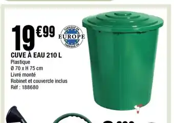 La Foir'Fouille Cuve a Eau 210L offre