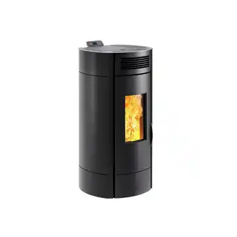 Intermarché Poêle à granulés de bois 9.5kw noir - p941974 offre