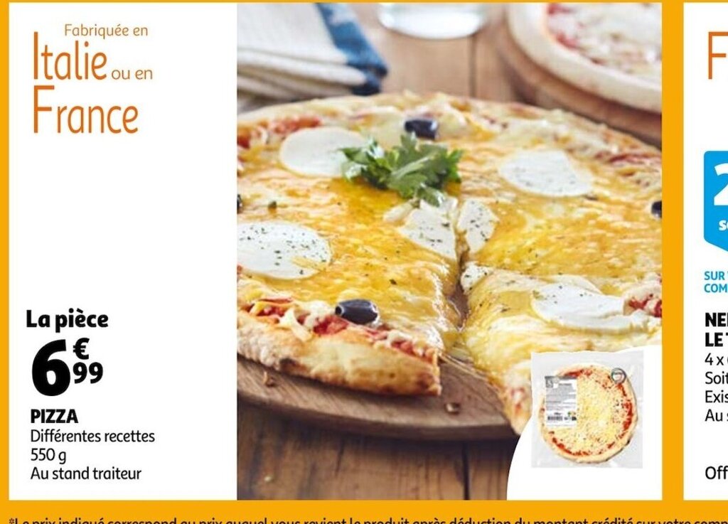 Promo Pizza chez Auchan