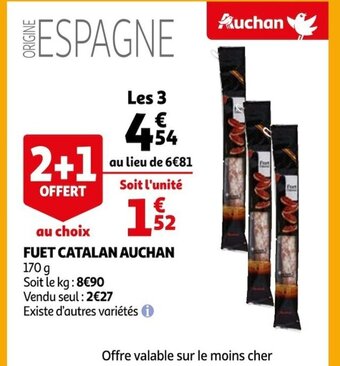 Auchan Fuet catalan Auchan offre