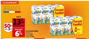 Auchan Lait Viva de Candia offre