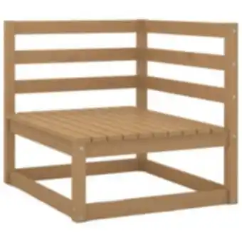 E.Leclerc Brico Vidaxl canapé 2 places de jardin avec coussins marron miel offre