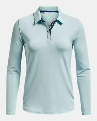 Polo Ă manches longues ua zinger microstripe pour femmes