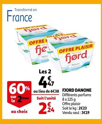 Auchan Fjord Danone offre