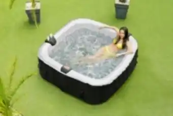 E.Leclerc Brico Spa gonflable 6 places carré - dimensions : 185 x 185 x 65 cm - ospazia - tout inclus offre