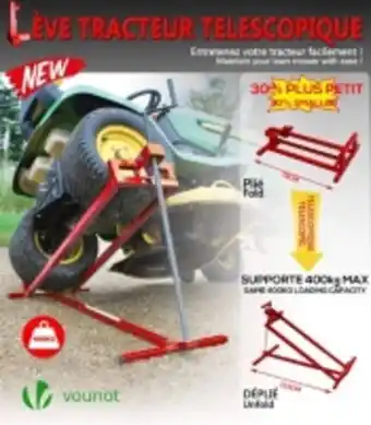 Vounot leve tracteur tondeuse supporte 400 kg max