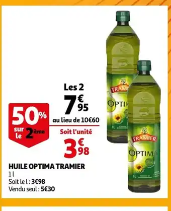 Auchan Huile Optima Tramier offre