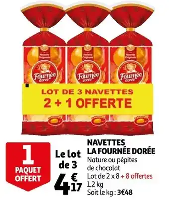 Auchan Navettes La Fournée Dorée offre