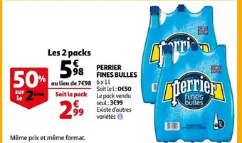 Auchan Perrier Fines Bulles offre