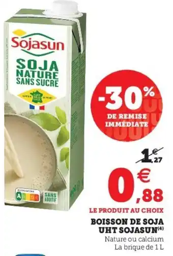 Boisson De Soja UHT Sojasun