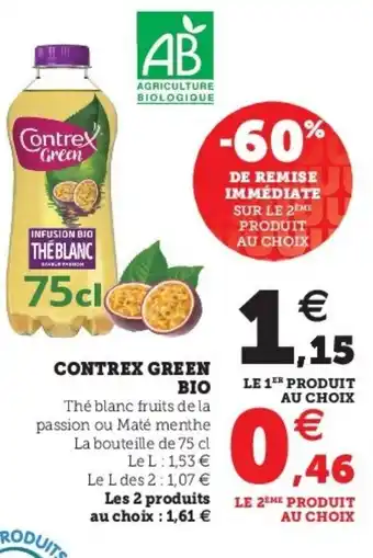 Super U Contrex Green Bio offre