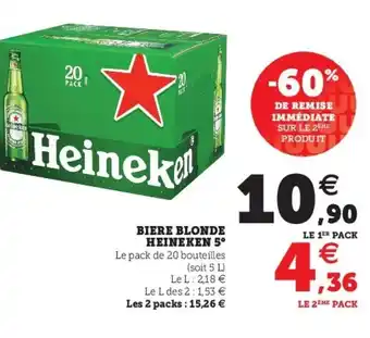Biere Blonde Heineken