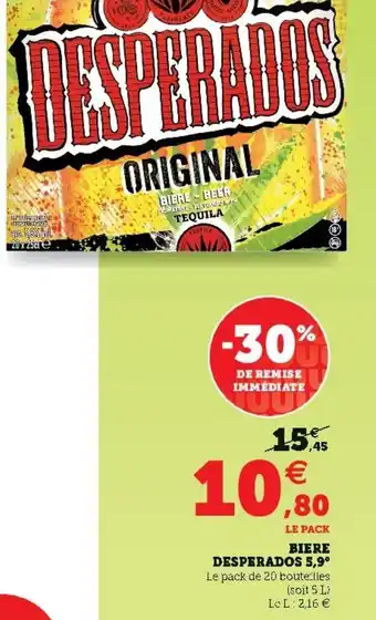 Super U Biere Desperados 5,9 offre