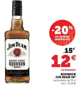 Bourbon jim bean 40