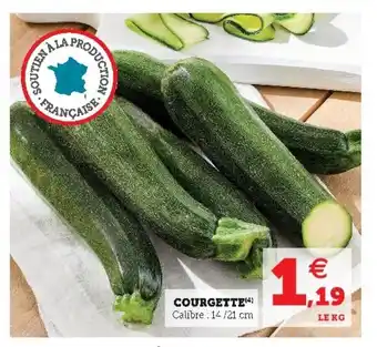 Super U Courgette offre