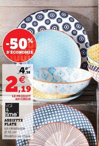 Super U Assiette plate offre