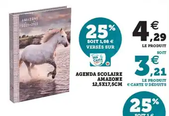 Super U Agenda scolaire amazone offre
